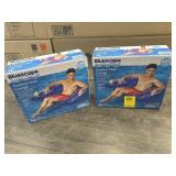 2 INFLATABLE POOL LOUNGE CHAIRS