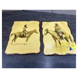 2 NATIVE  AMERICAN WALL DECORS