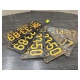 VINTAGE LICENSE PLATES