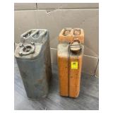 2 METAL GAS CANS