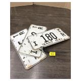 VINTAGE LICENSE PLATES