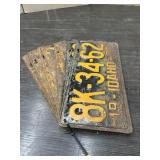 VINTAGE LICENSE PLATES