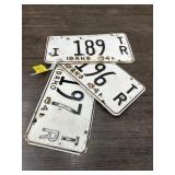 VINTAGE LICENSE PLATES