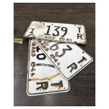 VINTAGE LICENSE PLATES
