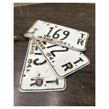 VINTAGE LICENSE PLATES