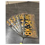 VINTAGE LICENSE PLATES
