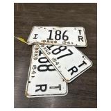 VINTAGE LICENSE PLATES