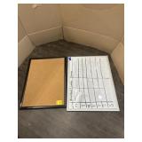 CORK BOARD & WHITE BOARD