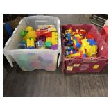 2 TOTES OF LEGOS