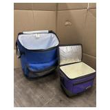 2 SOFT SIDED COOLERS