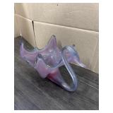 VINTAGE GLASS SWAN