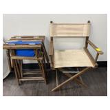 3 VINTAGE FOLDING CHAIRS