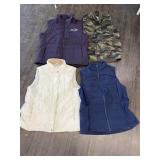 4 LADIES VESTS SIZE LARGE