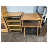 2 END TABLES & MAGAZINE RACK