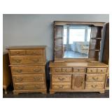 SOLID WOOD DRESSER SET