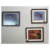 3 AIRPLANE WALL DECORS