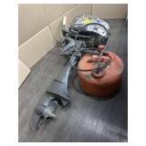 VINTAGE SEA-KING 3.5HP TROLLING MOTOR W/FUEL CAN