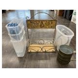 SPICE RACK AND FOOD CONTAINERS