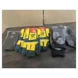 WOOL SOCKS & LEATHER WORK GLOVES