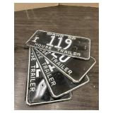 VINTAGE LICENSE PLATES