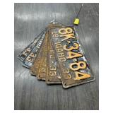 VINTAGE LICENSE PLATES