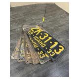 VINTAGE LICENSE PLATES