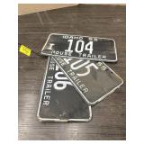 VINTAGE LICENSE PLATES