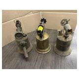 3 VINTAGE TORCHS
