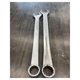 2 LARGE SNAP ON WRENCHES