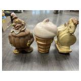 3 VINTAGE COOKIE JARS