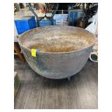 VERY LARGE CAST IRON CAULDRON