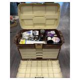 LARGE TACKLE BOX W/REELS & TACKLE