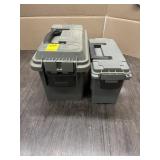 2 PLASTIC AMMO CANS