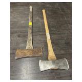 2 DOUBLE BIT AXES