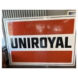 LARGE METAL UNIROYAL SIGN