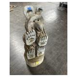 CARVED WOODEN BEAR