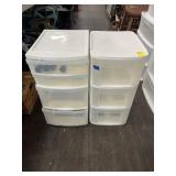 2 PLASTIC ORGANIZERS