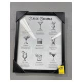 CLASSIC COCKTAILS WALL DECOR