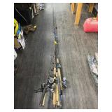 FISHING POLES W/REELS