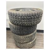 4 TIRES W/RIMS 225/55R17-LIKE NEW TREAD