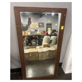 VINTAGE TIGER OAK MIRROR