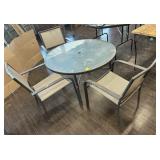 PATIO TABLE & 3 CHAIRS