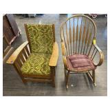 VINTAGE LOUNGE & ROCKING CHAIR