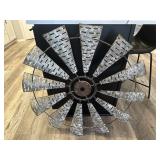 METAL WINDMILL WALL DECOR