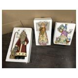 3 HOLIDAY FIGURINES