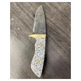 SKINNING KNIFE W/DAMASCUS BLADE