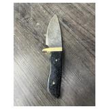 SKINNING KNIFE W/DAMASCUS BLADE
