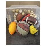 FOOTBALLS, BASEBALLS & BASKETBALLS