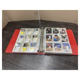 BINDER FULL OF BASEBALL TRADING CARDS