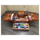 SINGER SEWING BOX & SEWING SUPPLIES